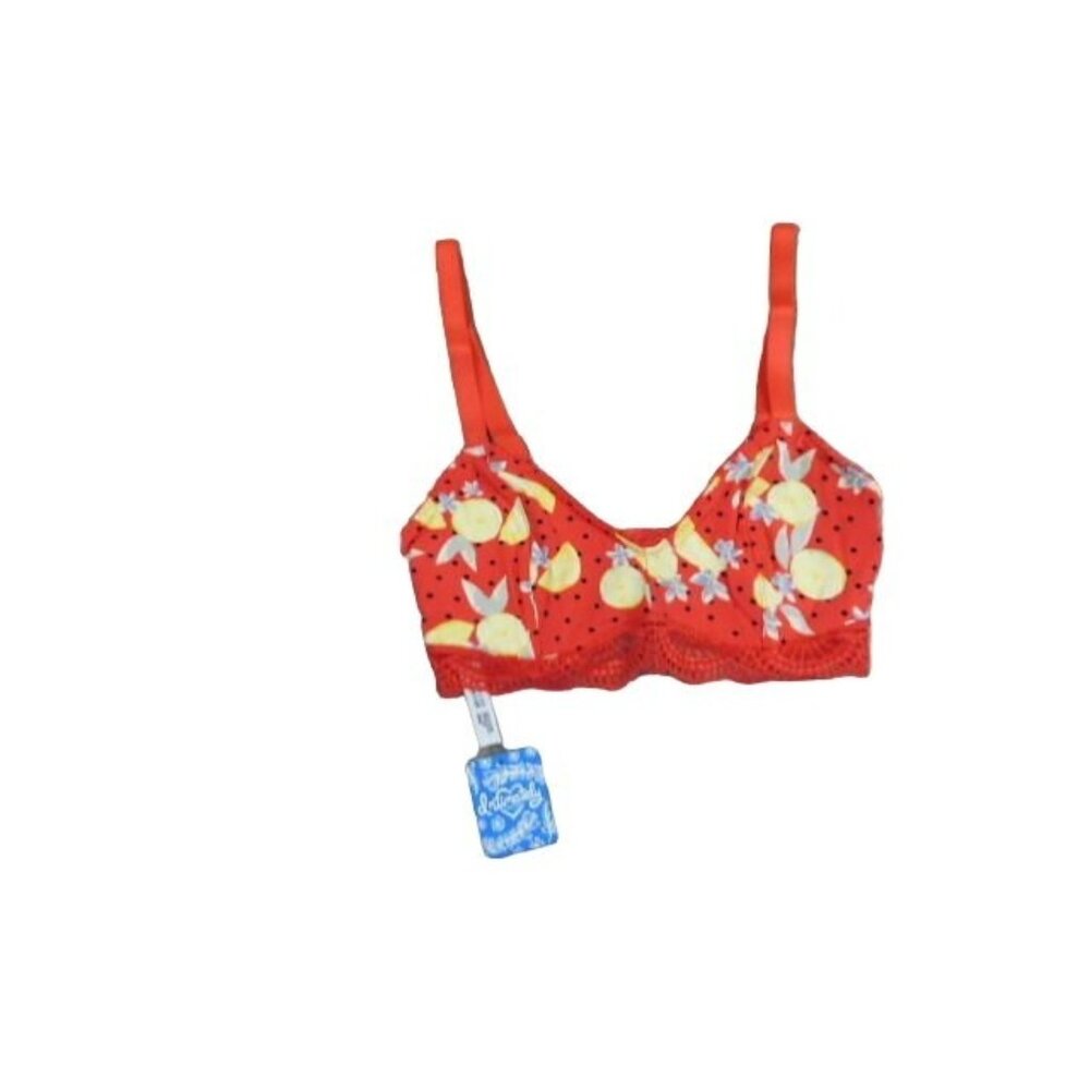 Free People Size XS Mari Printed Bralette Lace Trim Print NWT Lot of 2 $72